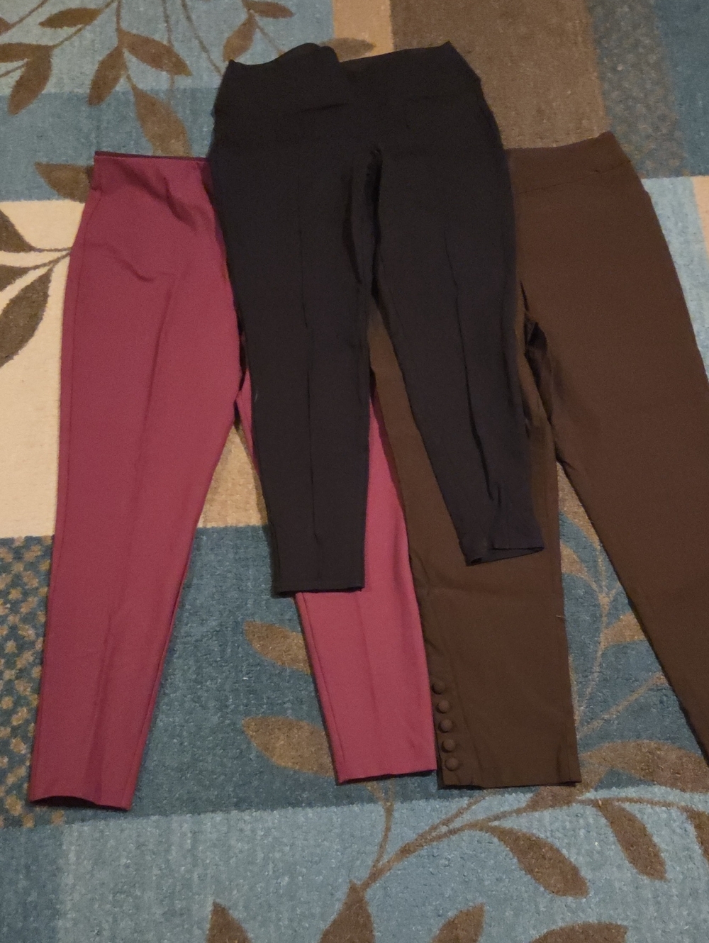 Women’s Dressy Leggings - Black, Plum, Brown